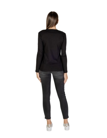 T?shirt femme Armani Exchange noir manches longues