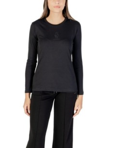 T?shirt femme Armani Exchange noir strass