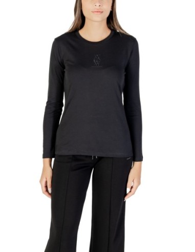 T?shirt femme Armani Exchange noir strass