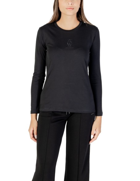 T?shirt femme Armani Exchange noir strass