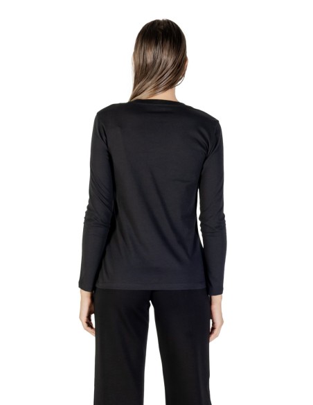 T?shirt femme Armani Exchange noir strass