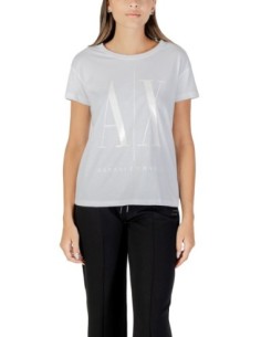 T?shirt femme Armani Exchange blanc imprimé
