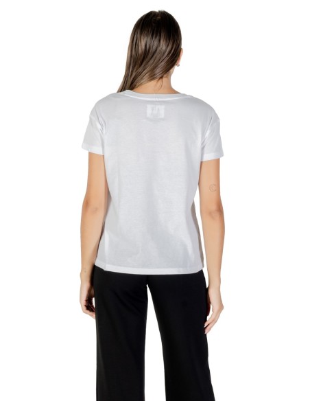 T?shirt femme Armani Exchange blanc imprimé