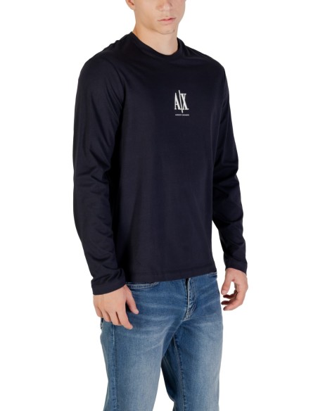 T?shirt homme Armani Exchange bleu manches longues
