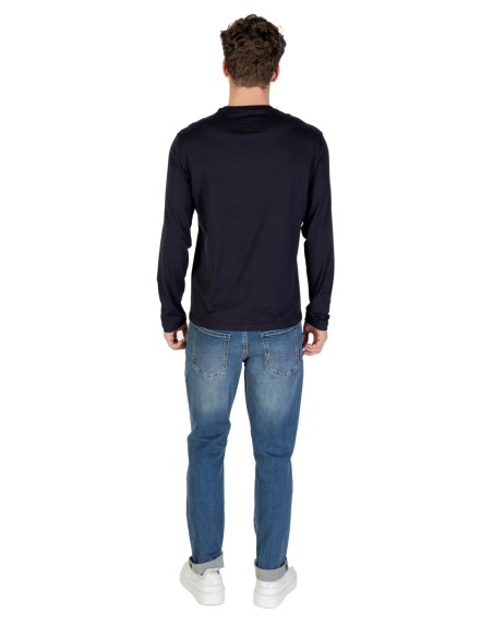 T?shirt homme Armani Exchange bleu manches longues