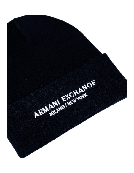 Bonnet homme Armani Exchange bleu