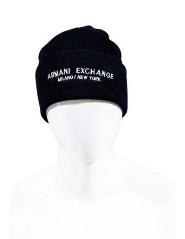Bonnet homme Armani Exchange bleu