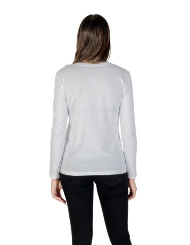 T?shirt femme Armani Exchange blanc manches longues