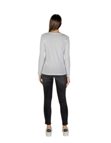 T?shirt femme Armani Exchange blanc manches longues