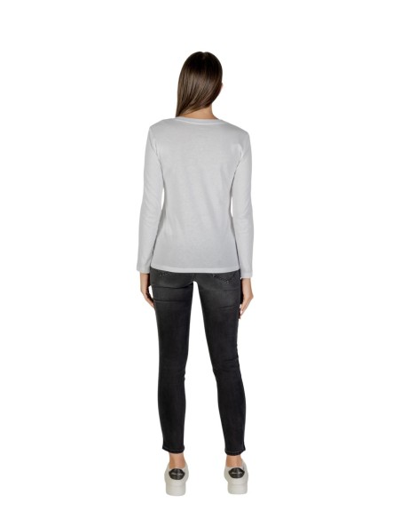 T?shirt femme Armani Exchange blanc manches longues