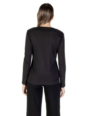 T?shirt femme Armani Exchange noir manches longues