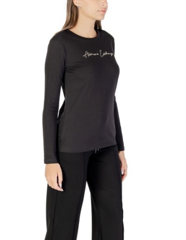 T?shirt femme Armani Exchange noir manches longues