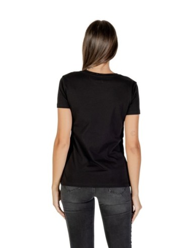 T?shirt femme Armani Exchange noir strass