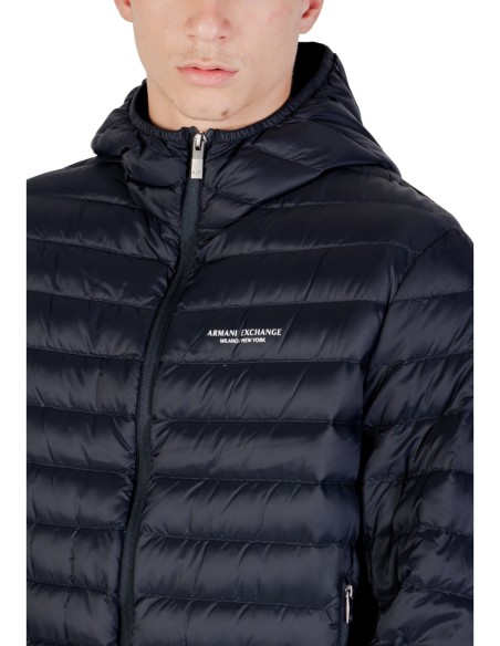 Veste homme Armani Exchange bleu capuche
