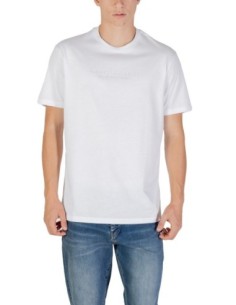T?shirt homme Armani Exchange blanc imprimé