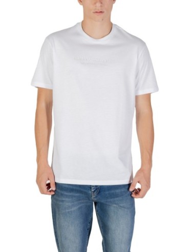 T?shirt homme Armani Exchange blanc imprimé