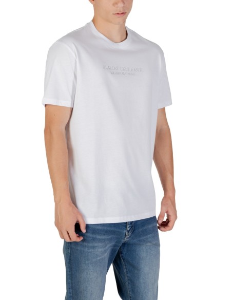 T?shirt homme Armani Exchange blanc imprimé