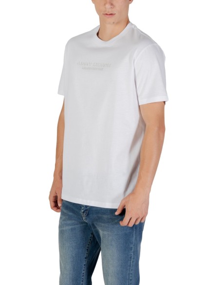 T?shirt homme Armani Exchange blanc imprimé
