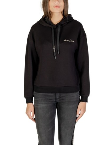 Sweat femme Armani Exchange noir capuche
