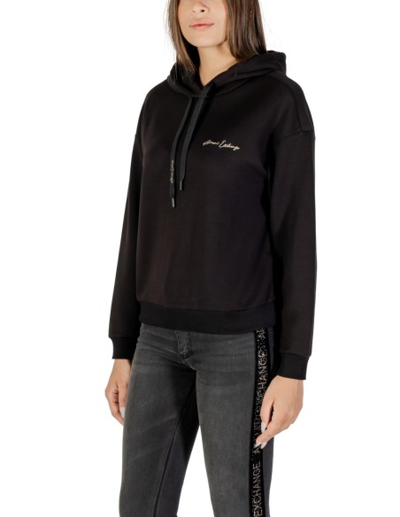 Sweat femme Armani Exchange noir capuche