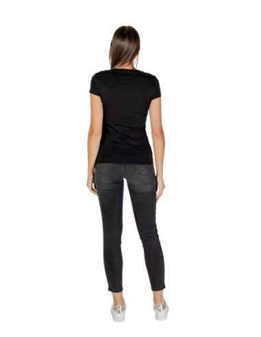 T?shirt femme Armani Exchange noir strass