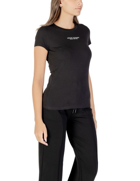 T?shirt femme Armani Exchange noir imprimé