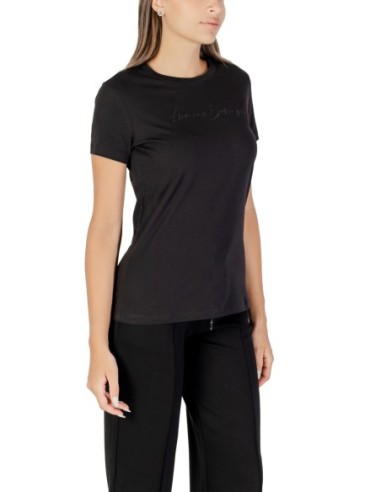 T?shirt femme Armani Exchange noir imprimé