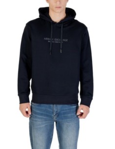 Sweat homme Armani Exchange bleu capuche