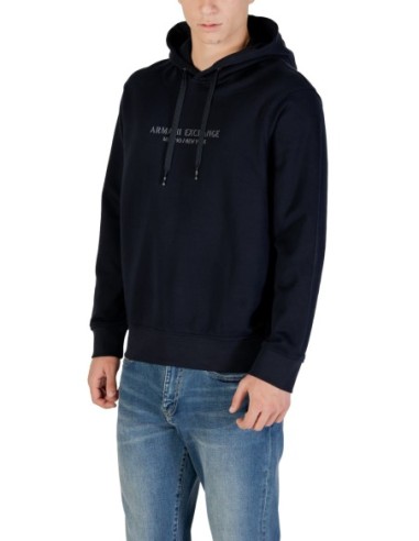Sweat homme Armani Exchange bleu capuche