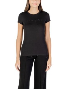 T?shirt femme Armani Exchange noir strass