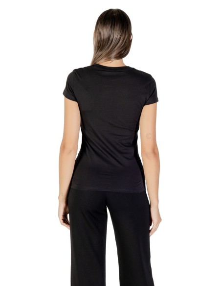 T?shirt femme Armani Exchange noir strass