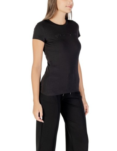 T?shirt femme Armani Exchange noir strass