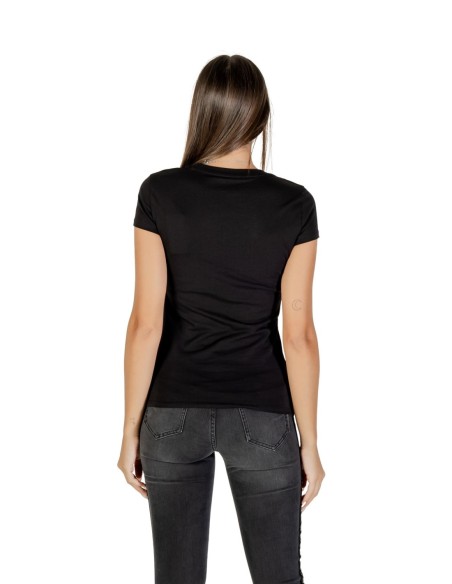 T?shirt femme Armani Exchange noir strass