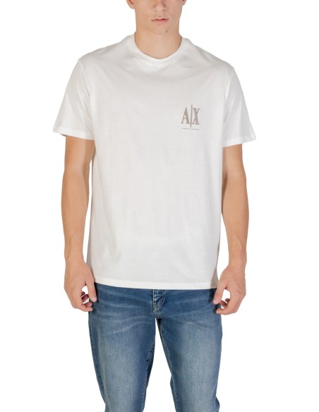 T?shirt homme Armani Exchange blanc imprimé