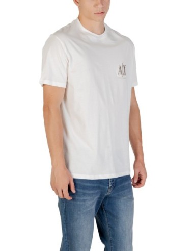 T?shirt homme Armani Exchange blanc imprimé