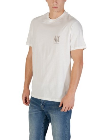 T?shirt homme Armani Exchange blanc imprimé