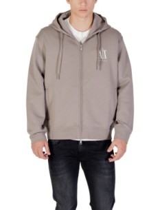 Sweat homme Armani Exchange gris capuche