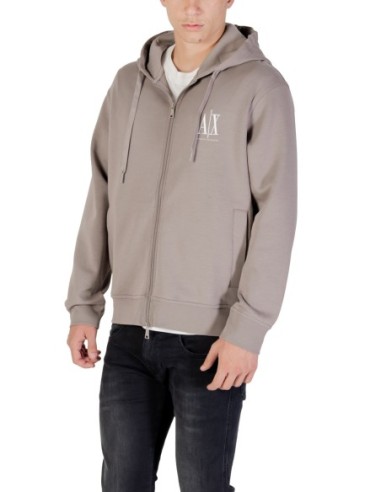 Sweat homme Armani Exchange gris capuche