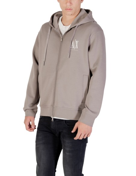 Sweat homme Armani Exchange gris capuche