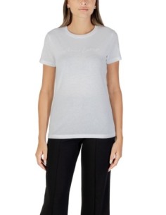 T?shirt femme Armani Exchange blanc imprimé