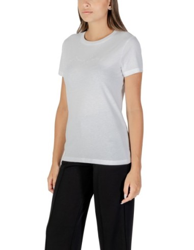 T?shirt femme Armani Exchange blanc imprimé