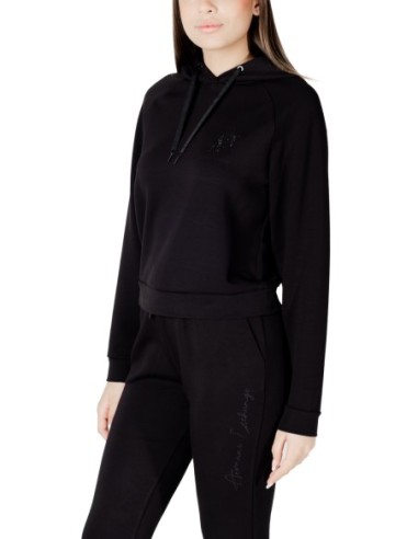Sweat femme Armani Exchange noir capuche