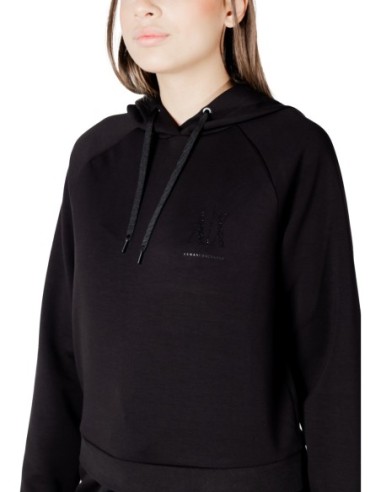 Sweat femme Armani Exchange noir capuche