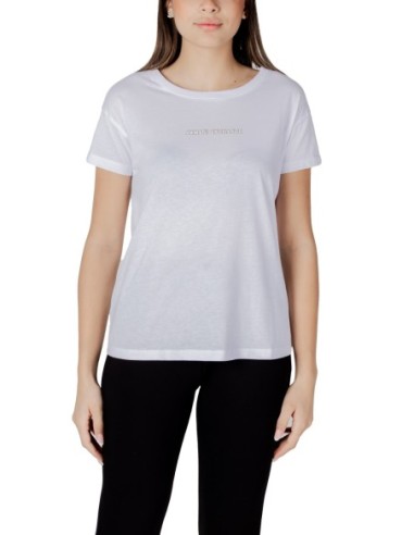T?shirt femme Armani Exchange imprimé blanc