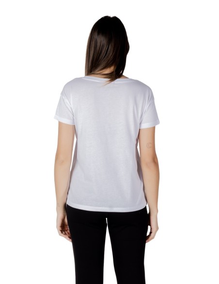 T?shirt femme Armani Exchange imprimé blanc