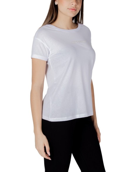 T?shirt femme Armani Exchange imprimé blanc