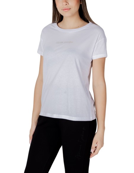 T?shirt femme Armani Exchange imprimé blanc
