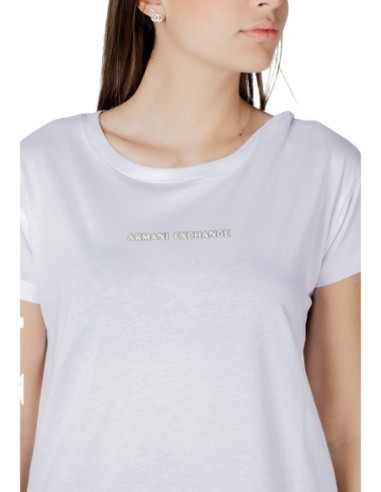 T?shirt femme Armani Exchange imprimé blanc