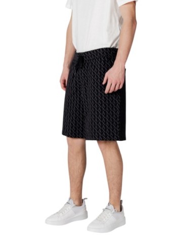 Bermuda homme noir imprimé Armani Exchange