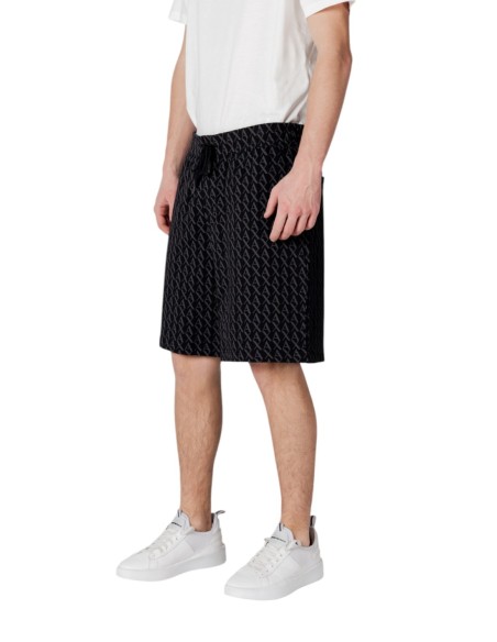 Bermuda homme noir imprimé Armani Exchange